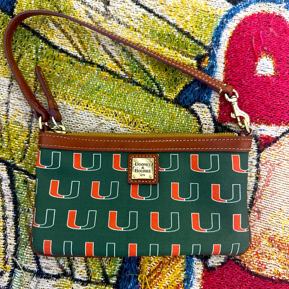 University of Miami Dooney & Burke Wristlet